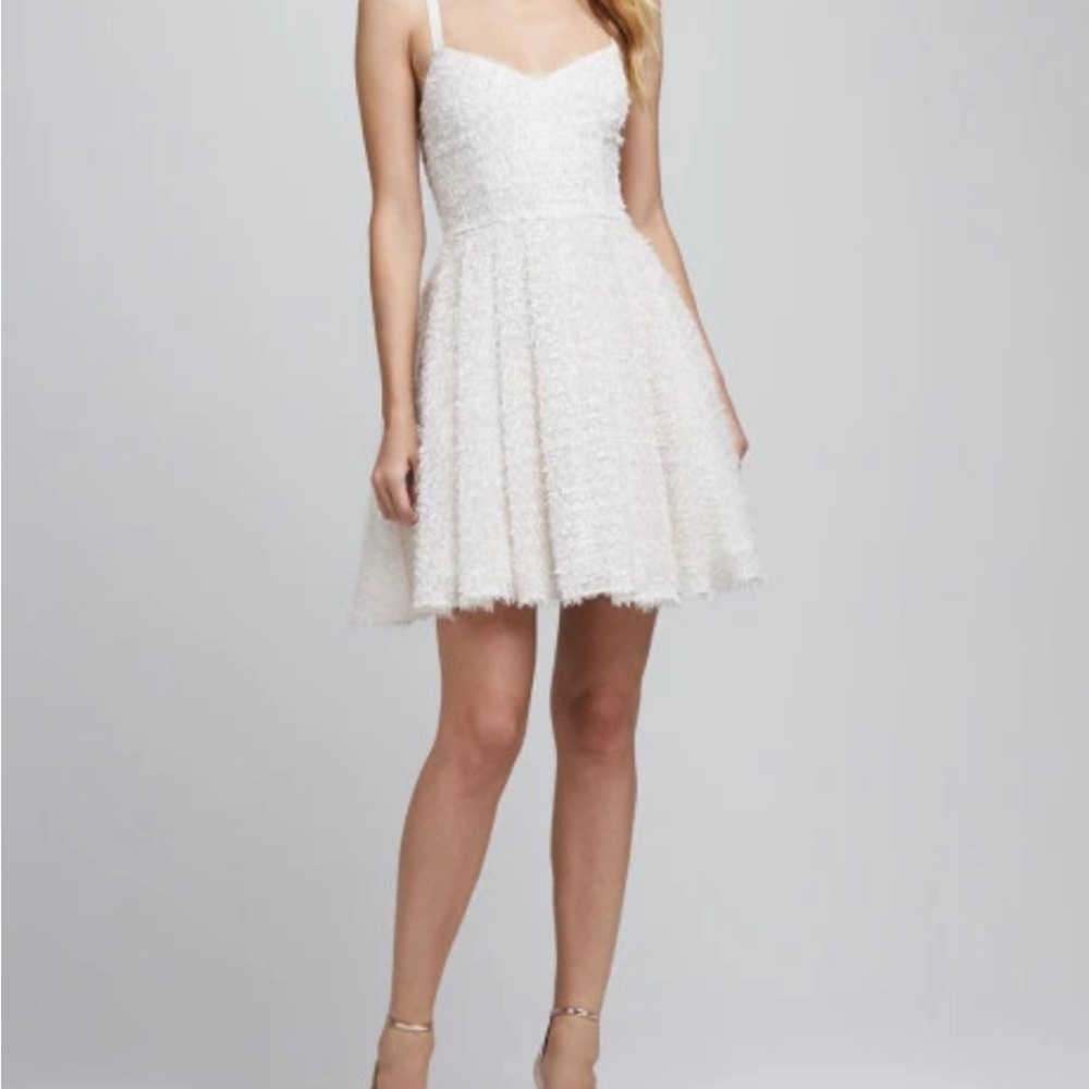 French Connection Ivory/Pink Mini Dress